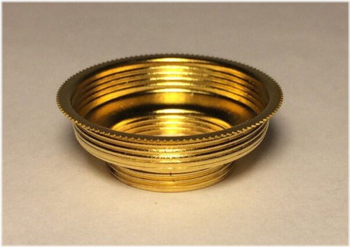 Brass Expanding Collar Adapter for Oil Lamp Burner