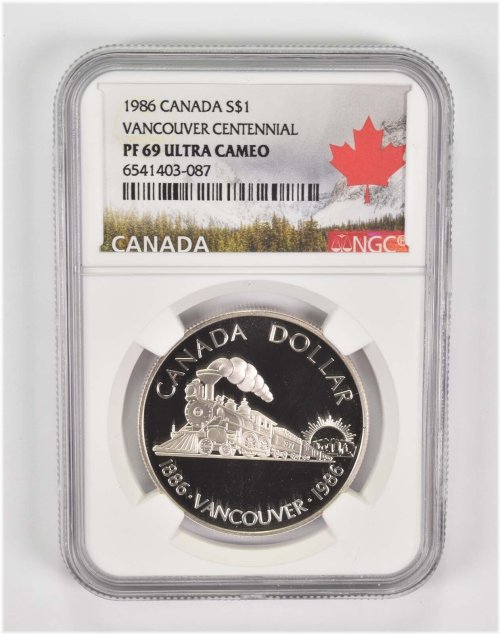 Canadian Silver Dollar Vancouver Centennial