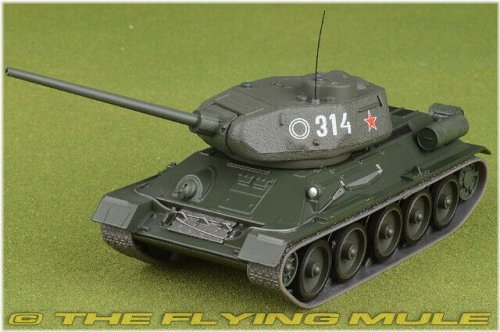 Russian Army T-34-85 Diecast Tank by Motor City Classics