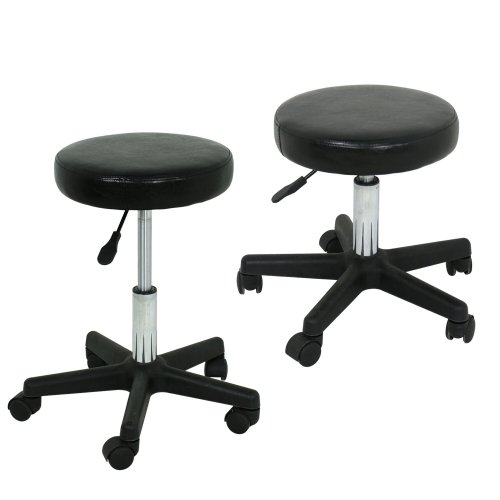 Adjustable Height Rolling Stool for Salon and Spa Professionals