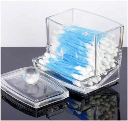 Acrylic Swab and Cosmetic Organizer