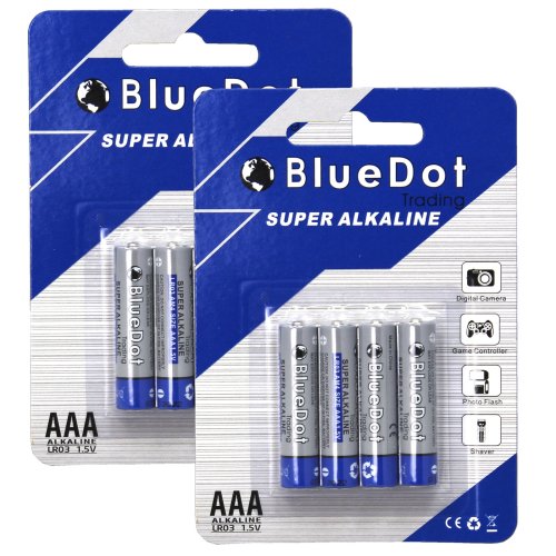 FreshCharge Alkaline AAA Batteries - 8 Pack