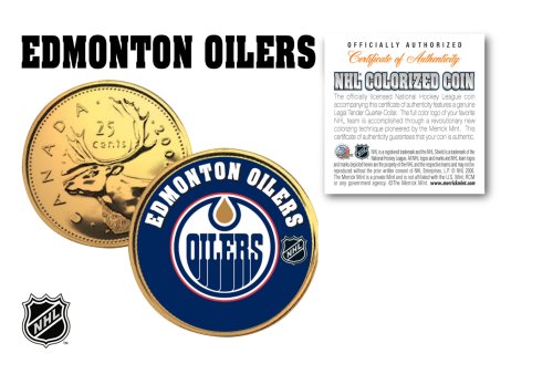 Golden Oilers Quarter Coin