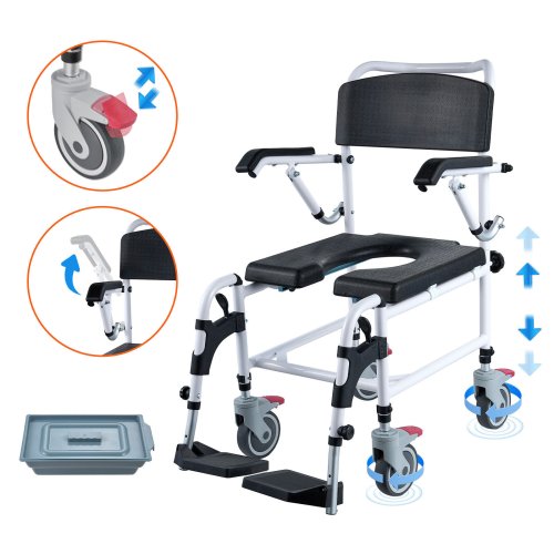 Mobility Shower Commode Wheelchair