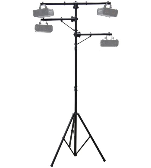 Multi-Arm Light Stand with Tripod Base and T-Bar