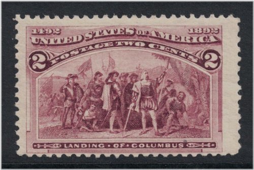 Columbian Exposition Landing of Columbus Mint Stamp