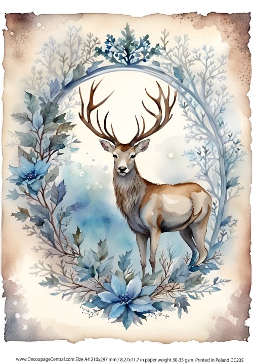 Winter Wonderland Stag Paper