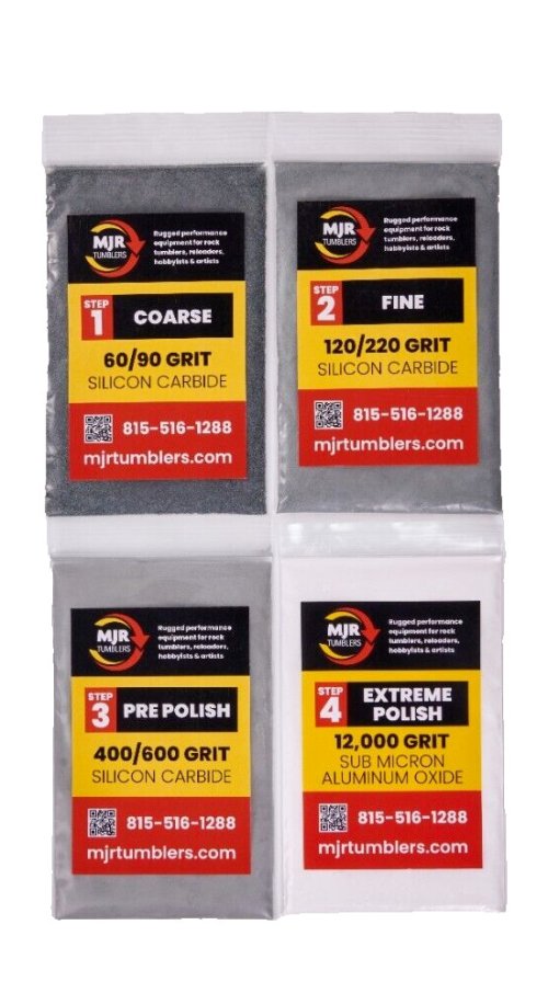 Rock Polishing Grit Assortment Kit