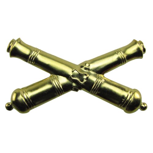 Civil War Era Brass Cannon Insignia Badge