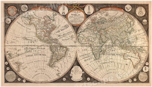 Captain Cook's Exploration Map