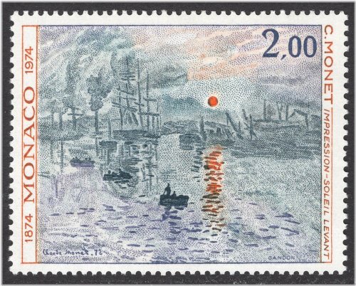 Monet's Sunrise Stamp