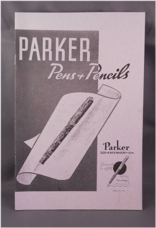 Inkwell Chronicles: Parker Vintage 1934 Catalog Reproduction