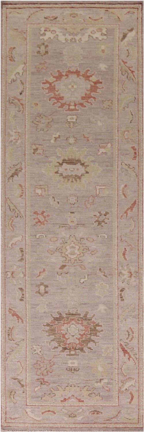Oushak Turkish Runner Rug