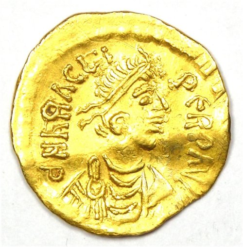 Heraclius Gold AV Tremissis - 613-641 AD - Very Fine Grade
