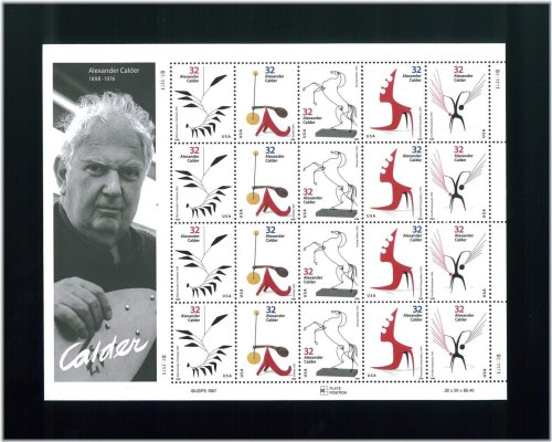 Calder's Creative Collection Stamp Sheet