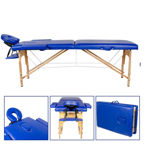 Blue Foldable Spa Bed