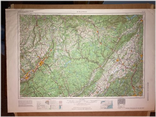 Scranton PA Lackawanna County Vintage Cartographic Survey