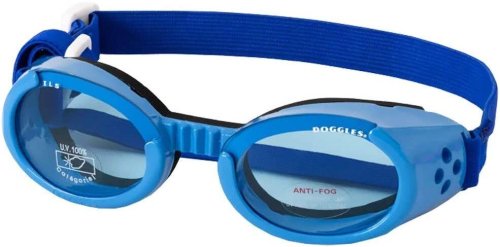 Blue Lens Dog Goggles by Doggles ORIGINALZ in Large