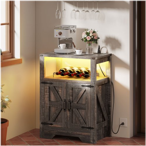 Rustic Barn Door Cabinet