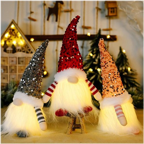 Festive Gnome Trio Decor