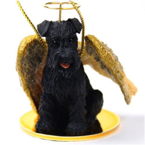 Schnauzer Angelic Guardian Figurine