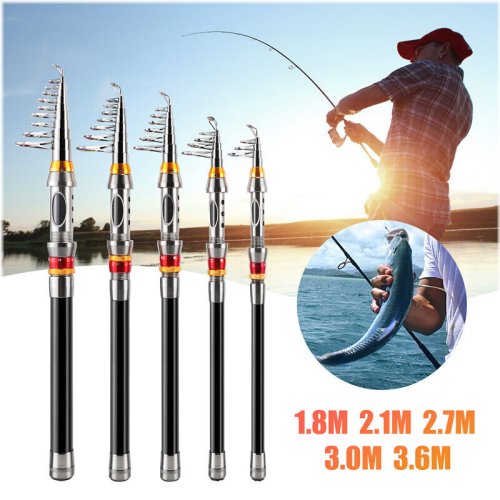 Carbon Travel Telescopic Fishing Rods