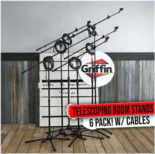 StagePro Telescoping Mic Stand Set