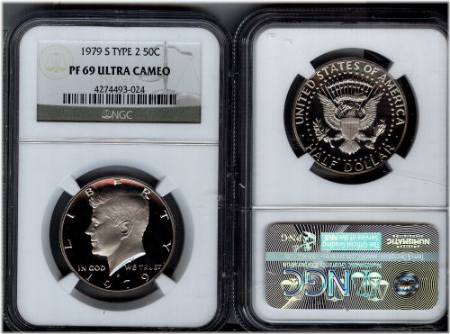 1979-S Type 2 Gem Proof Kennedy Half Dollar - NGC PF69 UCAM