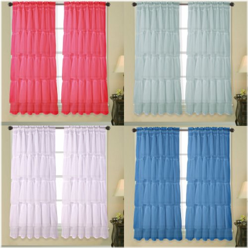 Ruffled Sheer Window Panel