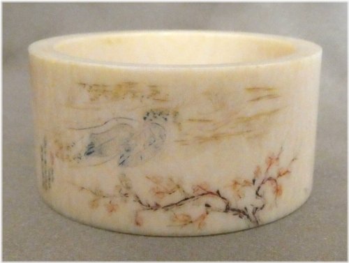 Poetic Hand-Carved Napkin Ring Holder