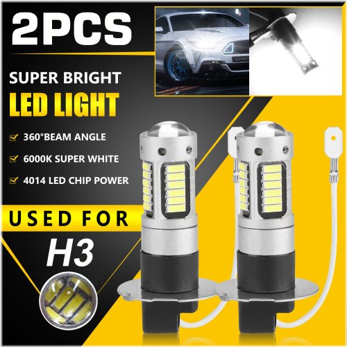 White Beam Fog and Driving LED Bulbs - Dual Pack