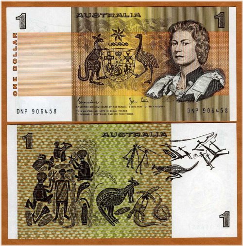 Australian Dollar Banknote featuring Queen Elizabeth II, Uncirculated