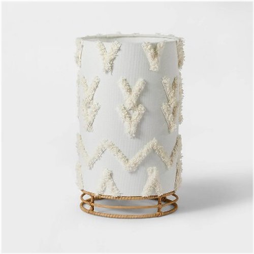 Rattan Cylinder Nightlight