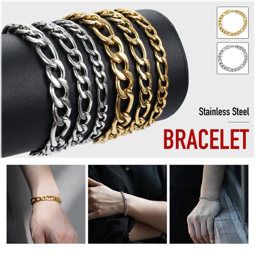Golden Figaro Link Chain Bracelet