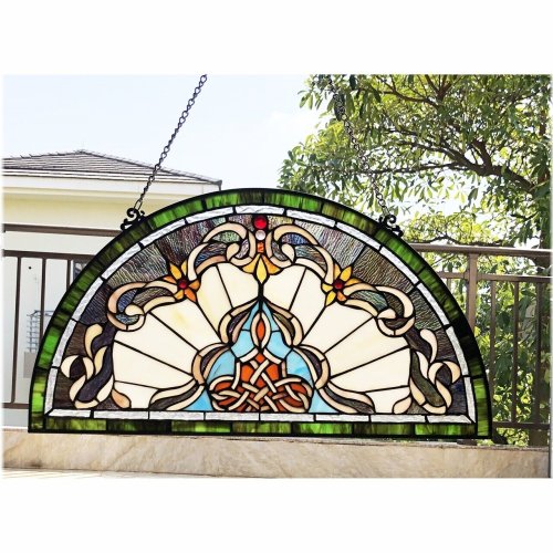 Sunlit Crescent Glass Art