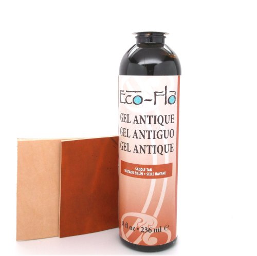 Saddle Tan Antique Gel Finish (8 oz) by Tandy Leather Eco-Flo