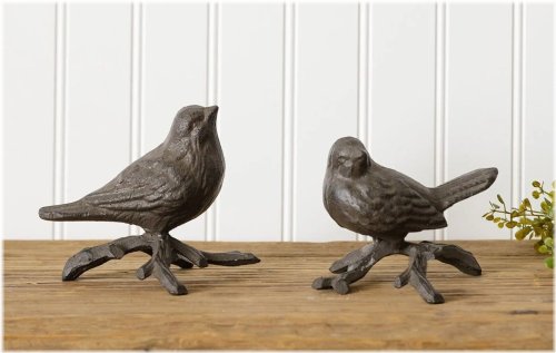Rustic Iron Aviary Display