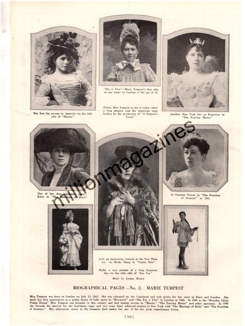 Vintage Marie Tempest Theatre Photo Collection