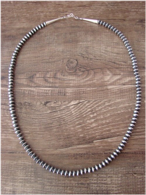 Southwestern Silver Beaded Necklace by Doreen Jake