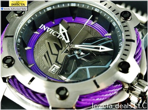 Panther Limited Edition Purple/Silver Tone Watch