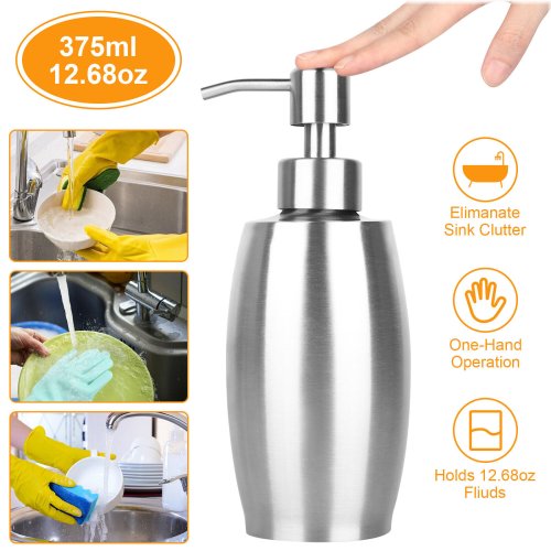 Steel Pump Soap Dispenser