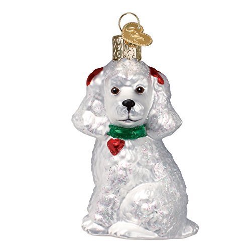 Snowy Pup Glass Tree Ornament