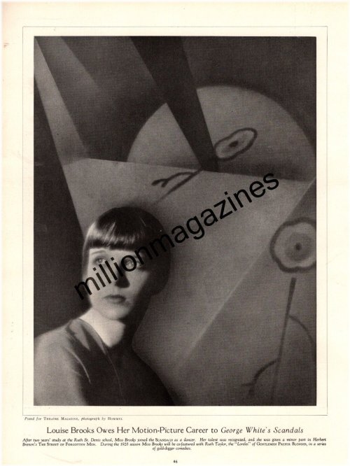 Vintage Louise Brooks Theater Program
