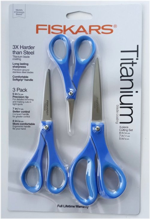 Titanium Soft-Grip Dressmaking Scissors Trio