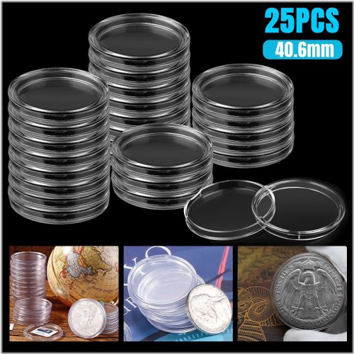 Clear Eagle Coin Capsule Storage Case