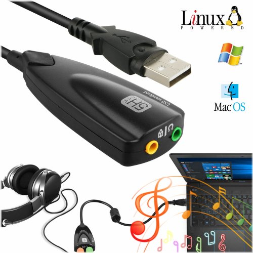 AudioLink USB Stereo Adapter with 7.1 Surround Sound