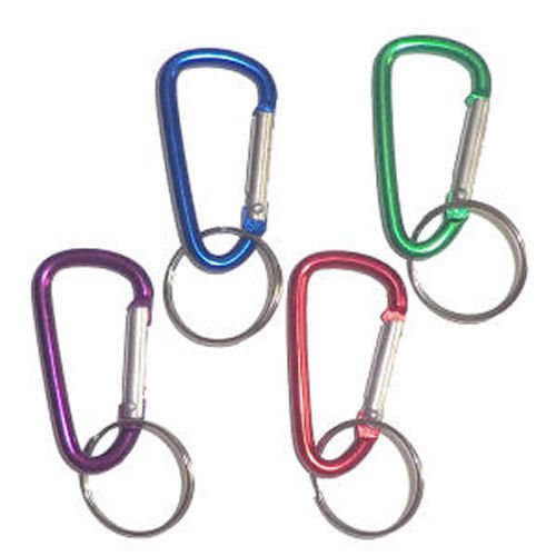 Aluminum Key Chain Carabiners - Bulk Lot of 12 - High-Quality and Durable