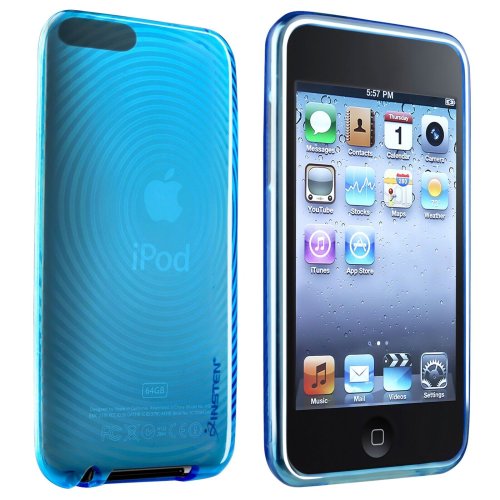 Crystal Blue Gel Cover for iPod Touch Generations 2 and 3