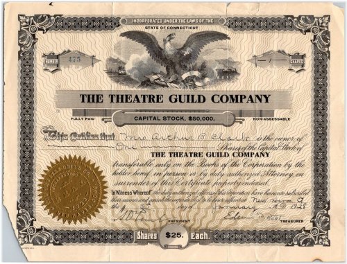 The Stagecraft Investment Certificate