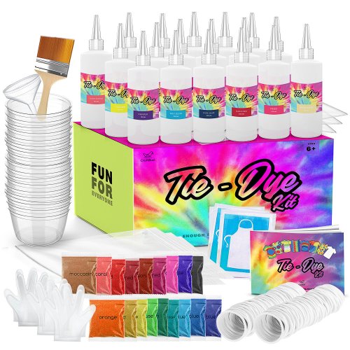 Rainbow Dye Set with Funnel and Guide Book - 197 Pieces